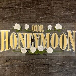 New Honeymoon Dimensional Scrapbook Craft Sticker